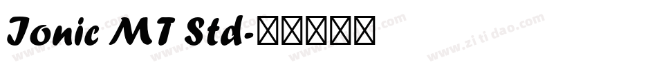 Ionic MT Std字体转换